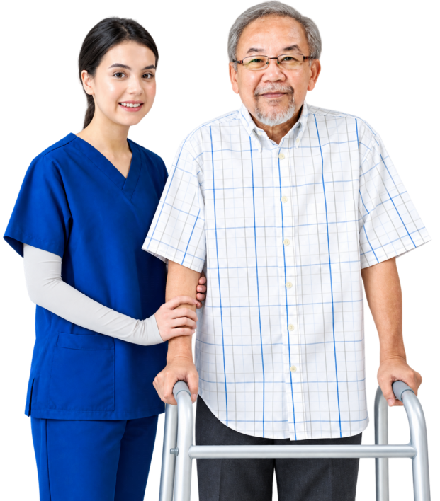 two nurse taking picture